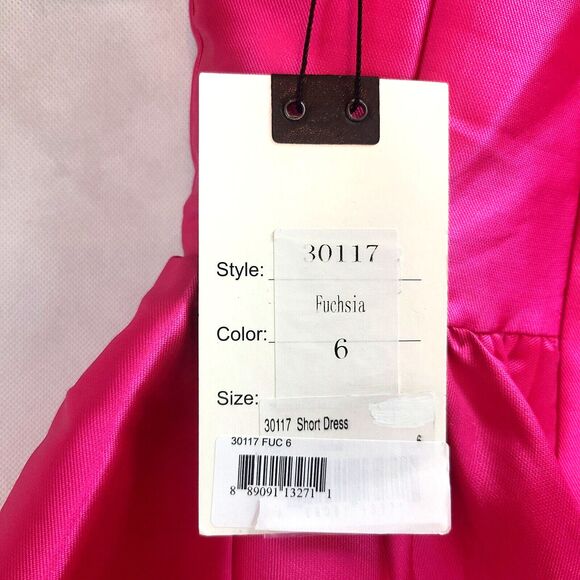 New MAC DUGGAL 30117 Black White Fuchsia After 5 2-Piece Dress Women's (6) $218 - Picture 13 of 13